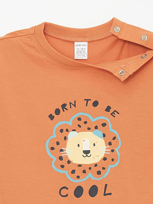 Bisiklet Yaka K?sa Kollu Erkek Bebek Ti??rt - Waikiki фото 2