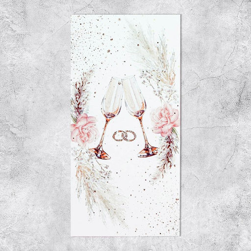 Цена за 10 шт. Конверт для денег «Свадебный», 16.5×8 см