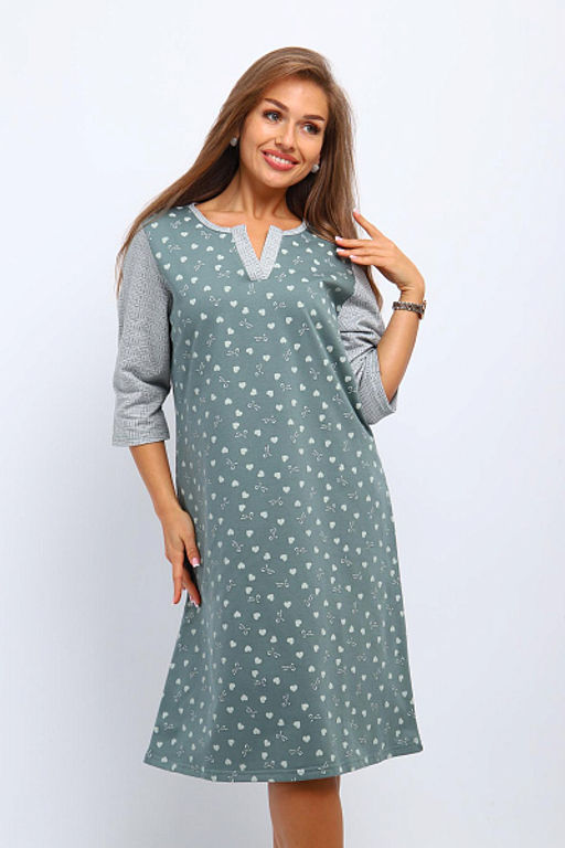 Сорочка теплая, футер с начесом (01060) - Плиона фото 16