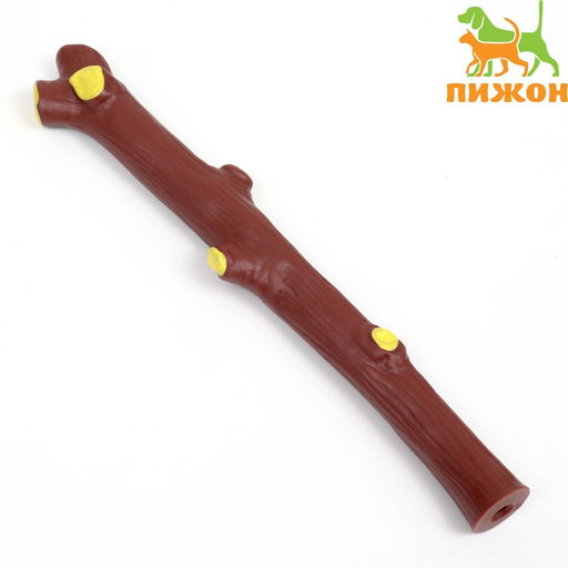 Игрушка пищащая Ветка для собак, 29,5 см, коричневая