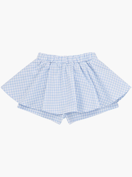 Юбка-шорты в клетку UD 7046 голубая клетка - Mini maxi фото 3