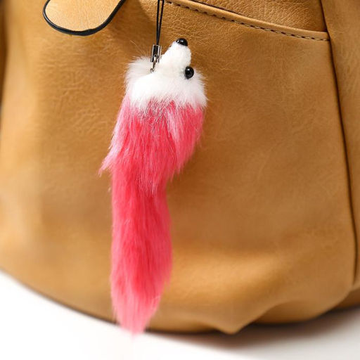 Цена за 12 шт. Брелок для ключей на подвеске Пушистик. Мышонок цветной с белой мордочкой, на сумку, рюкзак, 12?3.5?3.5 см, МИКС - Simaland фото 4