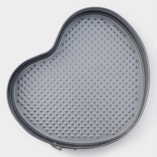 Форма для выпечки Доляна Элин. Сердце, 28.5?25.5?6.6 см, разъёмная, антипригарное покрытие, серая  фото 4