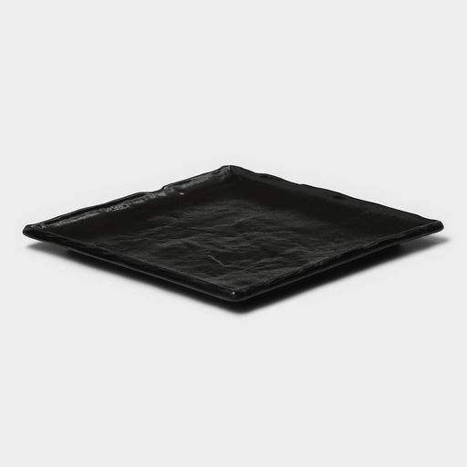 Блюдо для подачи Magistro Pietra lunare, 21×21 см, фарфор,чёрное