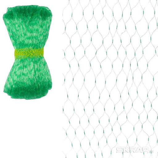 Сетка от птиц 2*10 м (7 гр/м2, размер ячейки 1*1/1,5*1,5 см), арт. 732107, 732110