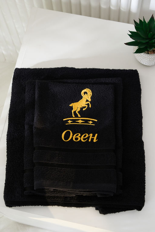14418/10 Знаки зодиака полотенце махровое плотность 350гр