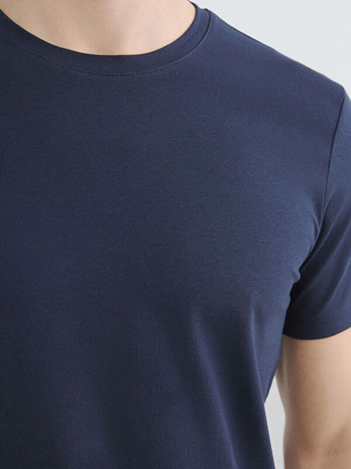 Bisiklet Yaka Penye Erkek Ti??rt