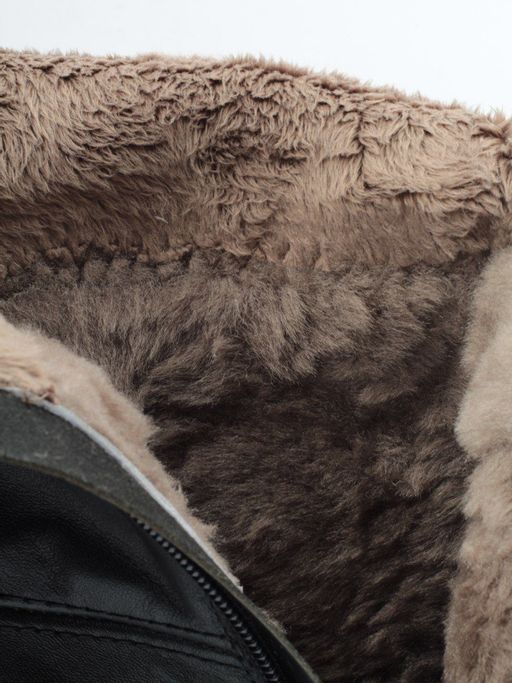 02-K66-D1 BLACK Сапоги зимние женские (натуральная кожа, натуральный мех (еврозима)) - Фабричный китай фото 14