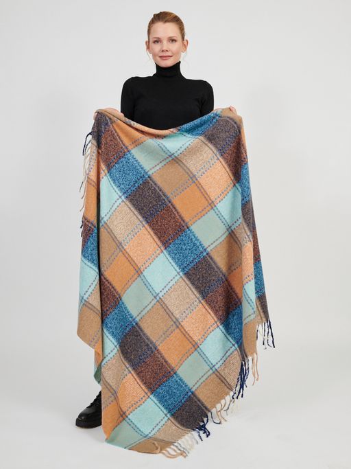 Большой  платок в стиле арт-деко в составе шерсть - Tantino фото 6