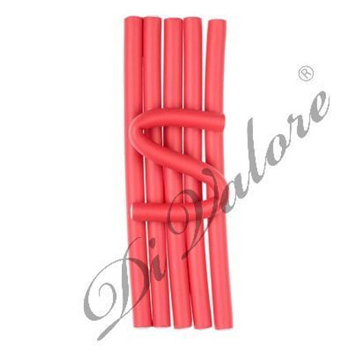Di Valore 301-202 Бигуди "Бумеранг" КРАСНЫЕ 6шт Д1,2см длина 21см