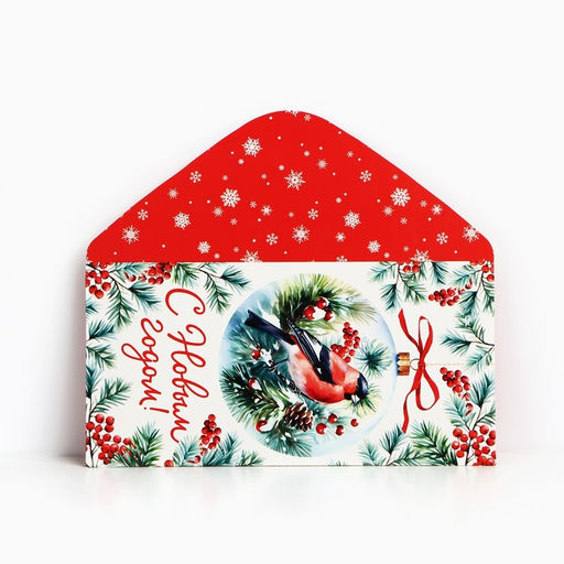 Цена за 10 шт. Конверт для денег «С Новым годом», 16.5×8 см