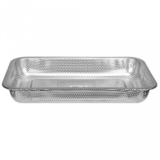 Форма из нержавеющей стали для выпекания 1,5л, 31,5х21,5х4,5см, s0,42мм, с перфорацией (Китай)
