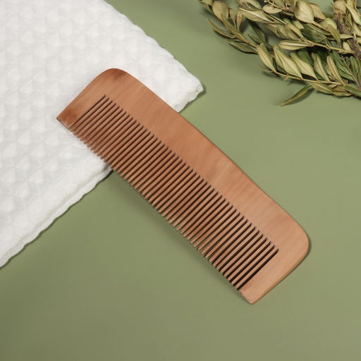 Расчёска - гребень, 16,5 × 5 см, цвет «тёмное дерево»