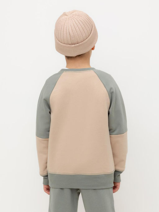 КР 302161/темно-бежевый джемпер для мал