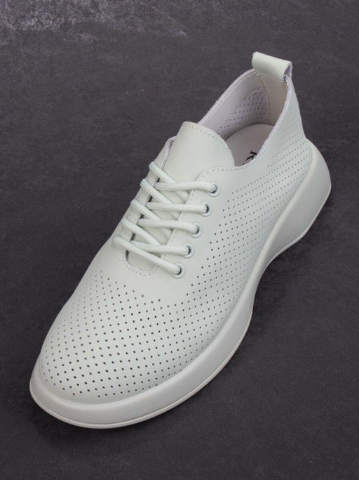 03-YD8-3D LT. GREEN Полуботинки женские (натуральная кожа) - Фабричный китай фото 5