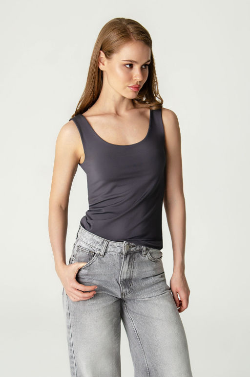 Арт.3801/2 Майка женская 44-48 (3 шт) Цвет:графит - Калинка фото 6