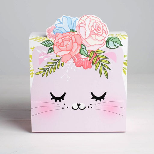 Коробка складная Кошечка, 15 х 15 х 8 см - Дарите счастье фото 2