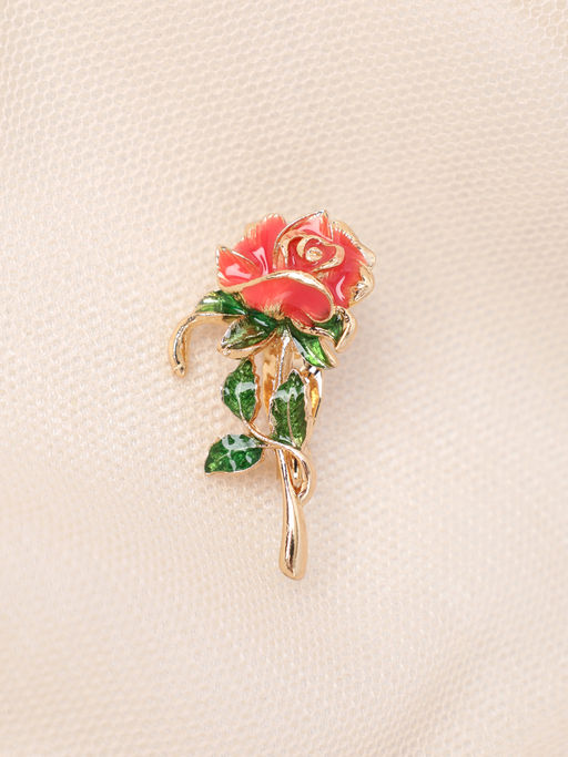 Брошь Роза / 6478 /уп 12/микс