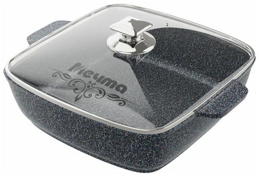 Жаровня квадратная 24х24 см АП Premium (grey) арт. 37901 /Мечта/  фото 3