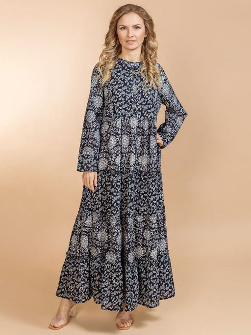 Платье (хлопок) №25-584-5 (Лето 2025) - Ганг фото 3