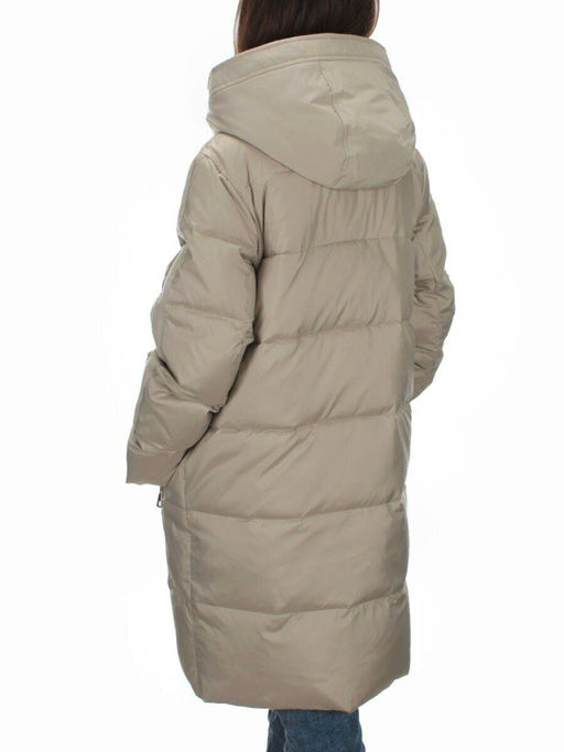 C223 GRAY/BEIGE Куртка зимняя женская (200 гр. холлофайбера) - Fashion фото 4