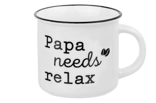 Кружка 400 мл 13*9,5*8,8 см "Papa needs relax"