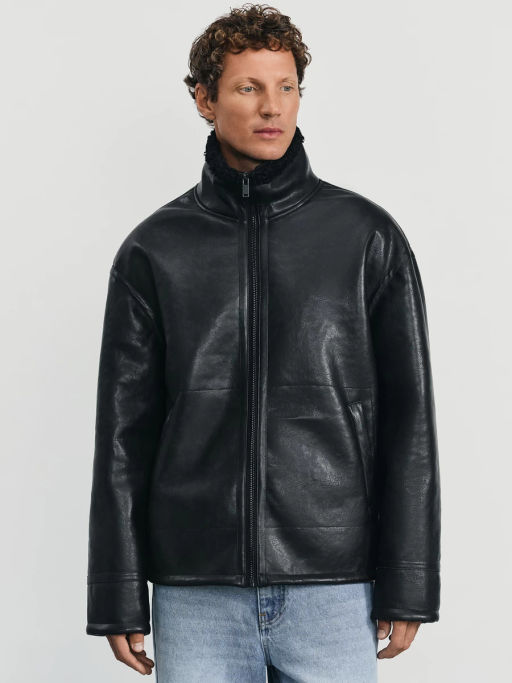 Дубленка из экокожи / Zarina