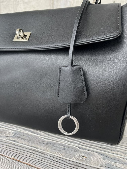 Женская кожаная сумка-портфель 8399-3 Черный - Sergio valentini фото 6