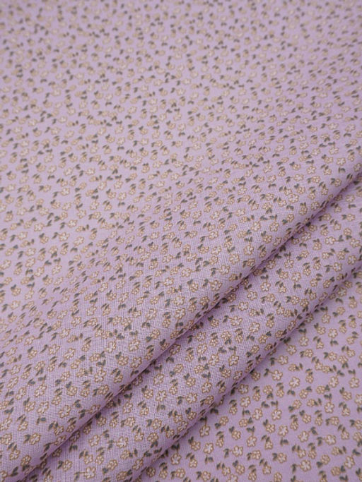 Ситец "Мелкоцветье" цв.сиреневый, ГОСТ, ш.0.8м, хлопок-100%, 86гр/м.кв