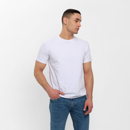 Футболка мужская MINAKU REGULAR FIT: белая, р-р 48