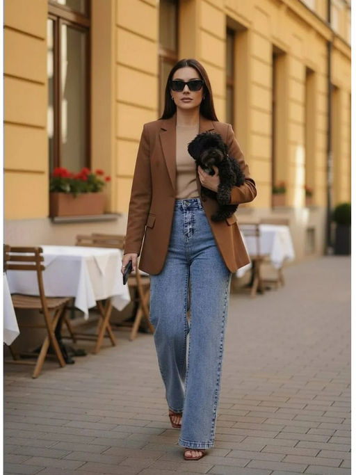 Джинсы женские трубы УЦЕНКА