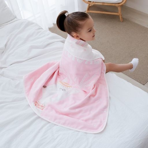 Полотенце детское Крошка Я Magic 95х1005 см, цвет розовый, 100% хлопок, 280 г/м2  фото 9