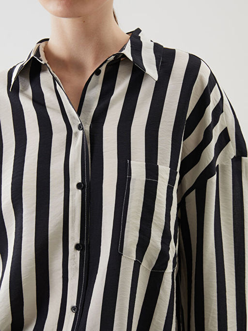 ?izgili Oversize Kad?n G?mlek
