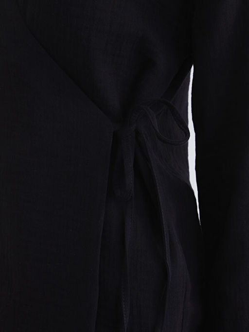 Kruvaze Yaka Kad?n M?slin Kimono