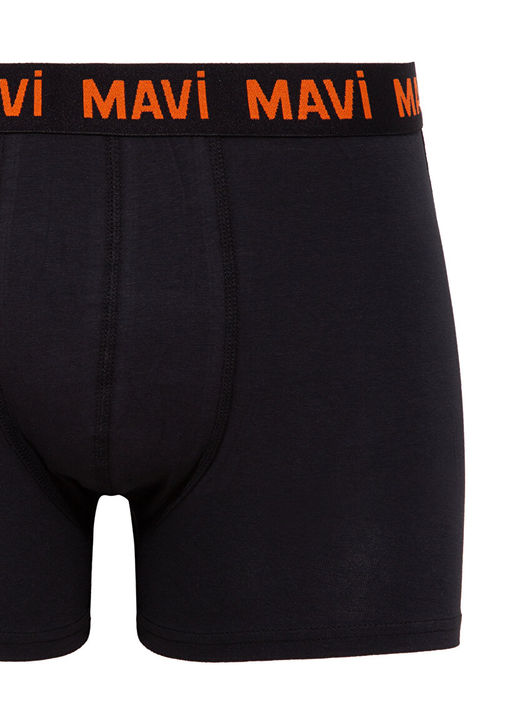 Siyah Basic Boxer - Mavi фото 2