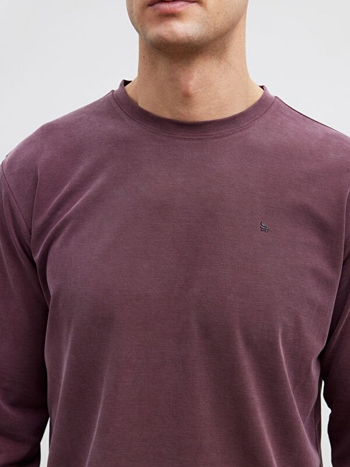 Bisiklet Yaka Erkek Sweatshirt