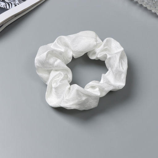 Цена за 3 шт. Резинка для волос «Орбита», классик галант, 10 см, белая