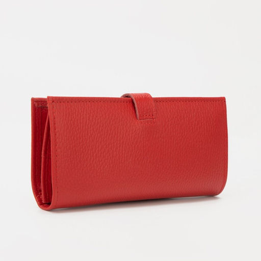 Кошелёк на кнопке, цвет красный - Textura фото 2