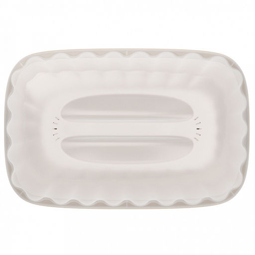 Хлебница 40,6х26,6х16,7см, с вкладышем-сушилкой, прозрачная крышка, полипропилен (Россия)