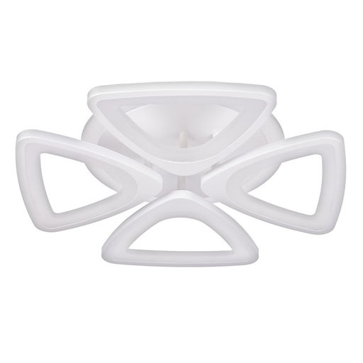 Люстра ЭкономСвет 50330/4, LED, ПДУ, 4×24 Вт, 41×41×8 см, белый