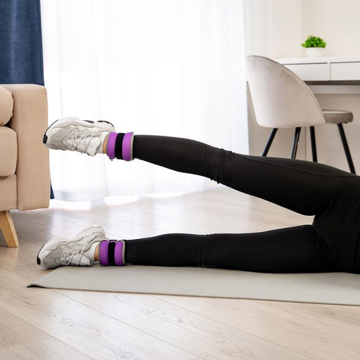 Утяжелители неопреновые ONLYTOP, 2 шт. × 0.25 кг, цвет фиолетовый