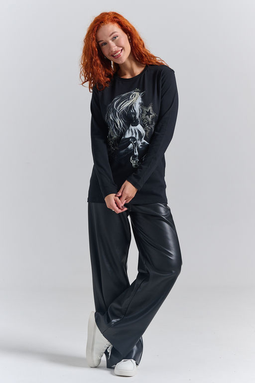 8575 футболка с дл.рукавом унисекс