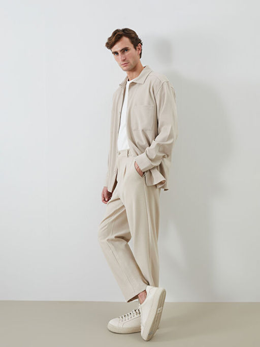 Regular Fit Poliviskon Cepli Erkek G?mlek Ceket