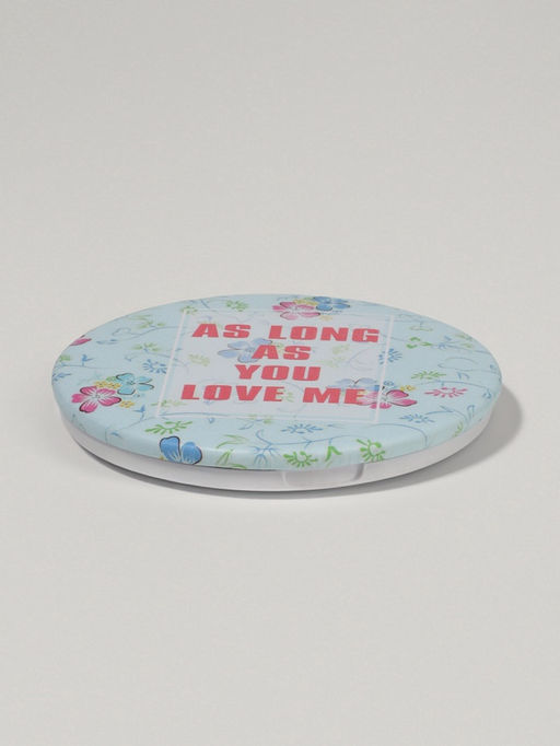 Зеркало складное «Надписи», d=7.5 см, рисунок МИКС