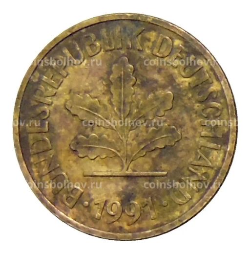 5 пфеннигов 1991 года J Германия