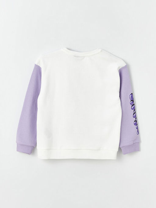 Bisiklet Yaka Minnie Mouse Bask?l? Uzun Kollu K?z ?ocuk Sweatshirt - Waikiki фото 3