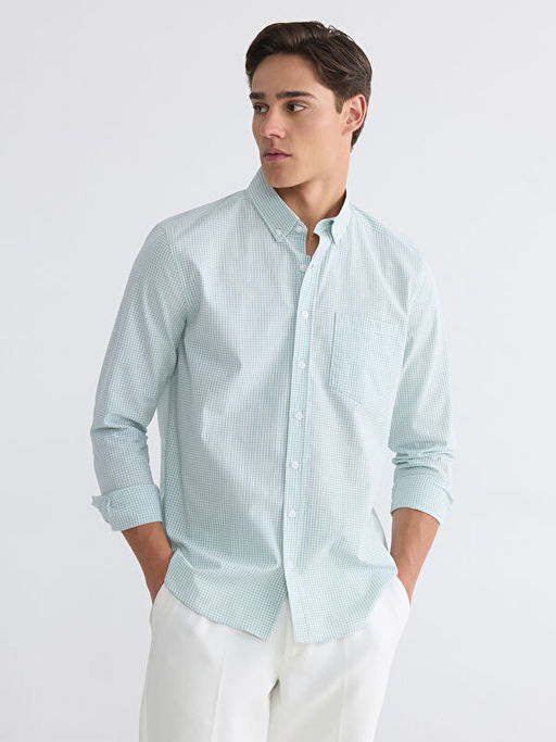 Рубашка мужская Regular Fit в клетку