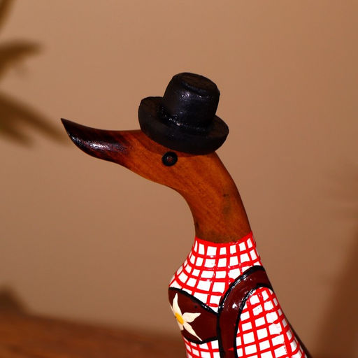 Сувенир «Утка-фермер», 27 см, дерево, МИКС