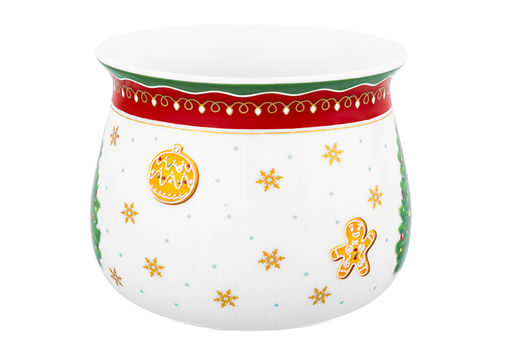 Кружка 250 мл 11*8,5*7 см Новогодняя елка красный узор, бочонок NEW BONE CHINA - Elan gallery фото 5