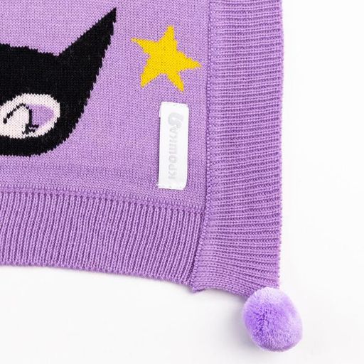 Вязаный плед Крошка Я Fantastic girl, 90х90 см  фото 9